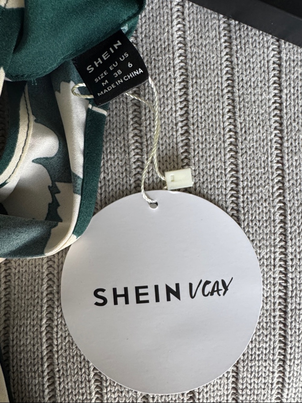 Green Floral Halter Summer Dress - Picture 3 of 3